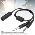 thumbnail image 3 of Aviation Headset Adapter, Headset Adapter Earphone Adapter Headphone Adapter Cable Headset Adapter Earphone Adapter Headphone Adapter Cable Helicopter to General Aviation Headset, 3 of 7