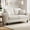 White, variant on 54" Comfy Seat Sofa with 2 Pillows, Small Couch for Living Room, Apartments & Dorms, Modern Linen Couches Sofa, White