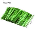 thumbnail image 2 of Unique Bargains 3" Metallic Twist Ties for Bags DIY Craft Office Party Supply Green 1000pcs, 2 of 4