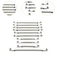 thumbnail image 6 of MERIGLARE 10 Pieces Steering Linkage Servo Link Pull Rod Remote Control Car Parts Upgrades Kits for 104020 104006 1/10 RC Crawler Model argent, 6 of 8