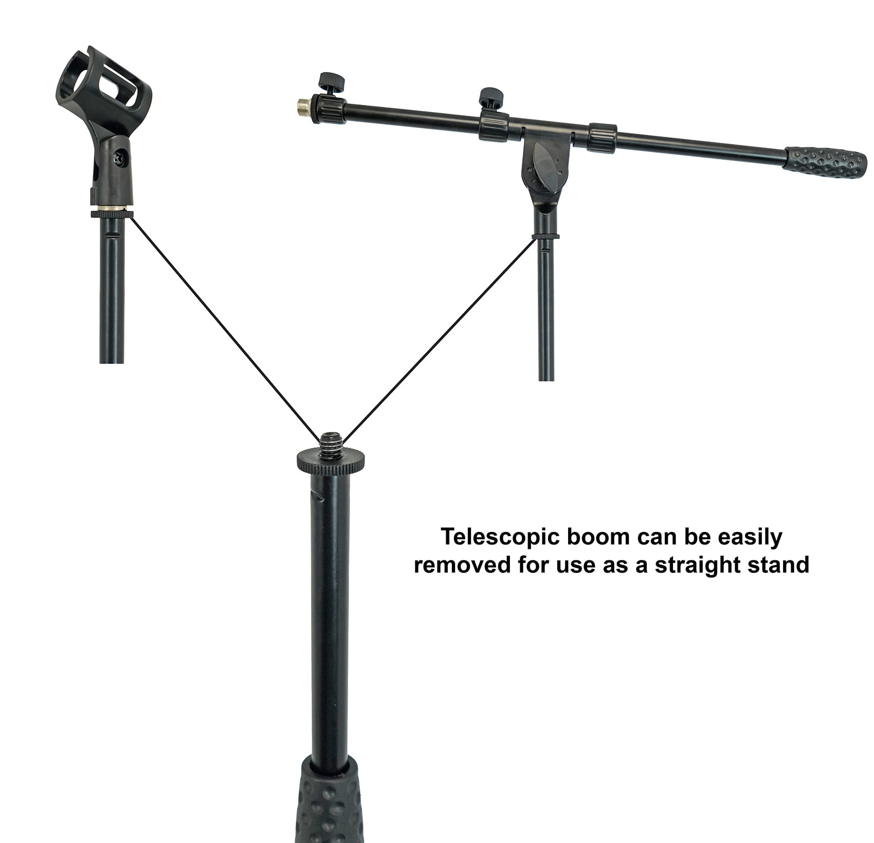 2 Rockville RMP-XLR Dynamic Cardioid Pro Microphones+10' XLR Cables+Clips+Stands