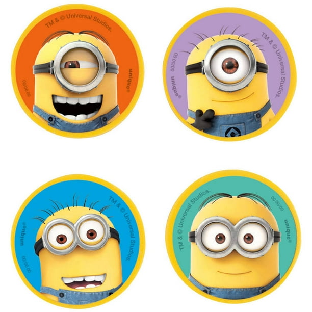 Despicable Me Minions Eraser Party Favors 4 Count Walmart Com
