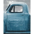 thumbnail image 2 of Wiens, James 26x32 Gold Ornate Wood Framed with Double Matting Museum Art Print Titled - Lets Go for a Ride II Vintage Blue, 2 of 4