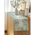 thumbnail image 5 of Table Runner 70 Inches Long for Kitchen Dining, Green Dresser Scarf Farmhouse, Dining Table Decorations for Wedding/Parties, Eucalyptus Leaves 13 x 70 In, 5 of 8