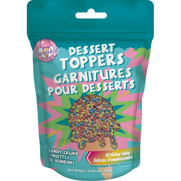 Dessert Topper Birthday Cake Candy Crumbs