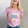 thumbnail image 2 of Delayuji 100 Days of School Shirt Women Teacher Tshirts Happy 100Th Days Shirt Celebration Appreciation Pink Xl Polyester,Spandex Short Sleeve Shirts for Women, 2 of 5