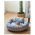 thumbnail image 2 of Pet Cat Round Bed Dog Cushion Calming Soft Sleeping Bed With Pillow, 2 of 2