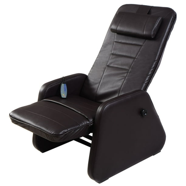 Goplus Zero Gravity Electric Massge Chair Recliner PU Leather w/Controller Brown