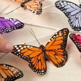 thumbnail image 2 of 12pc Rainbow Feather Monarch Butterflies - for Spring and Fairy Garden Decor - Factory Direct Craft, 2 of 6