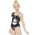 thumbnail image 3 of Kuromi And My Melody Girls One Piece Swimsuits Hawaiian Ruffle Swimwear Beach Bathing Suit Outfits, 3 of 7