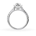 thumbnail image 4 of Unique Moments Lab Grown 1 ct Diamond Engagement Ring Round Halo Vintage Solitaire 10K White Gold, 4 of 6