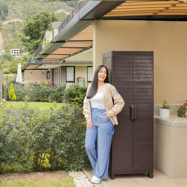 Armario Plastico Organizador Multiusos Estante Grande Jardin