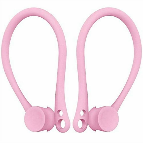 Single Pair EarHooks for AirPods, Anti-Lost Secure Earhook Holder Ear Attachment Loops ForApple AirPods 1 & 2 Earphone Earbuds Earpods (Pink)