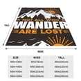 thumbnail image 3 of Pofeuu Not All Who Wander Are Lost4 Print Ultra-Soft Micro Fleece Blanket,for Bed Or Sofa,All Season Throw Blankets Flannel Blanket-80"x60", 3 of 7
