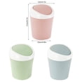 thumbnail image 4 of Bote de basura de escritorio fácil de usar, tamaño compacto, tapa abatible de plástico de alta calidad para mini papeleras portátiles y decoración elegante del hogar, amplia aplicación para diseño, 4 of 8