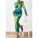 thumbnail image 4 of Vestido Maxi Floral de Manga Larga para Mujer PRETTYGARDEN Talla S, 4 of 8