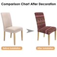 thumbnail image 7 of 4 Piece Vintage Ethnic Dining Chair Covers Stretch Fit Polyester Slipcovers Featuring Bohemian Rustic Tribal Patterns Removable Washable Seat Protector for Kitchen or Event, 7 of 7