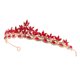 thumbnail image 1 of ADDHAT Crown Headdress De Rojo Con Para Estilo Único En Eventos Nupciales, 1 of 7