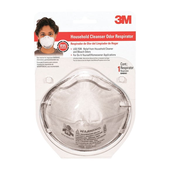 Limpiador doméstico de media cara Respirator 3M R95, blanco, 1 unidad