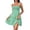 04#Mint Green, variant on Sundresses for Women Cute Spaghetti Strap Smocked Tiered Mini Dress Casual Summer Boho Flowy Swing Beach Sun Dresses