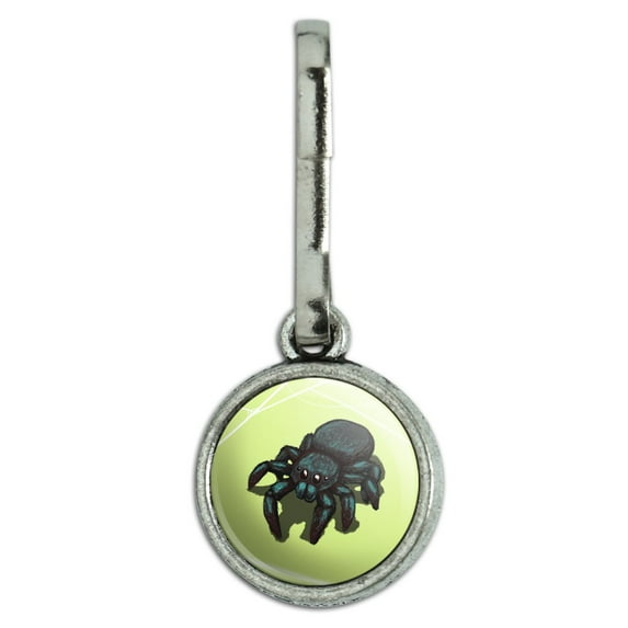 Cute Spider Antiqued Charm Clothes Purse Suitcase Backpack Zipper Pull Aid