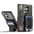 thumbnail image 2 of TECH CIRCLE for Galaxy A52 5G (6.5") Wallet Case with Built-in 3 Elastic Card Slots, Kickstand, Drop Protection Shockproof Protective Cover, Black, 2 of 8