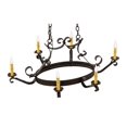 thumbnail image 5 of Meyda Tiffany 157894 Hand Forged 6 Light 29" Wide Taper Candle Style Chandelier - Custom, 5 of 5
