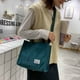 thumbnail image 3 of Bolso de diseñador de lujo de pana para mujer, bandolera pequeña cuadrada de un solo hombro con hebilla de Color sólido, nueva tendencia, 2023, 3 of 4