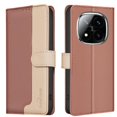 thumbnail image 1 of Premium RFID Blocking Wallet Case for Xiaomi Redmi Note 14 Pro 4G with 3 Card Slots & Stand Brown, 1 of 5