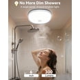 thumbnail image 3 of Luz de ducha Gotopceed de 15 cm IP65 impermeable 300 lm RGB, 3 of 7