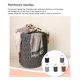 thumbnail image 5 of Advancent Cesta de lavandería Bolsa de ropa Cesto de 90L Gran capacidad Impermeable Viaje a casa Almacenamiento y organización del hogar Gris/Impreso mango de aluminio/82l, 5 of 6