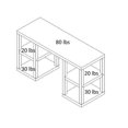 thumbnail image 2 of Parsons Deluxe Computer Desk, Black, 2 of 4