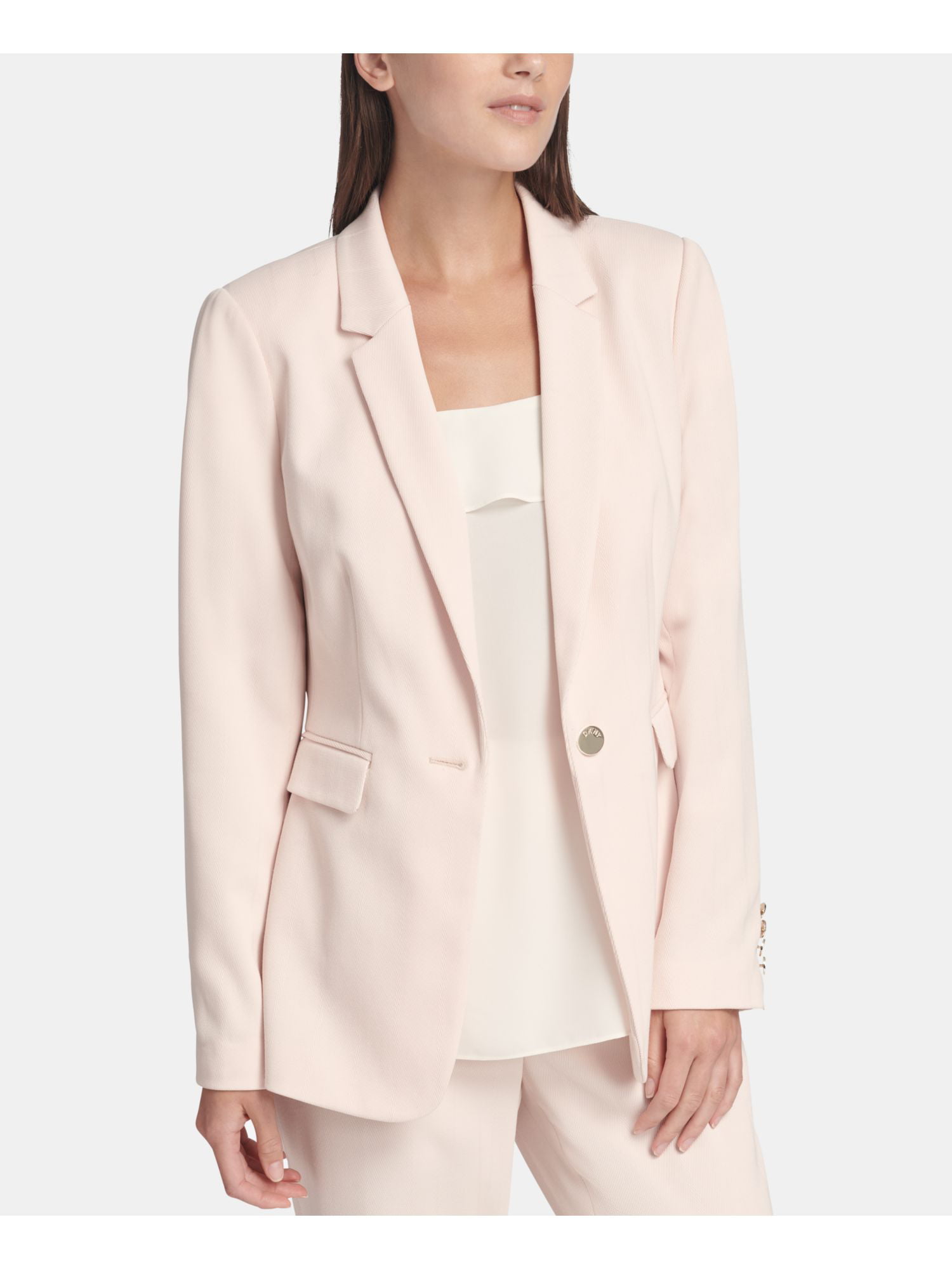 DKNY - DKNY Womens Pink Wear To Work Jacket Size: 16 - Walmart.com ...