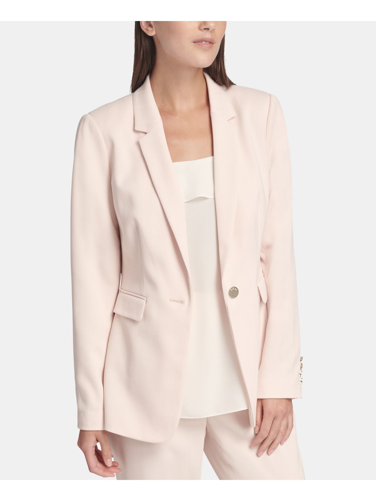 DKNY DKNY Womens Pink Wear To Work Jacket Size 16