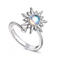 thumbnail image 2 of Anillos Antiestrés Apertura Ajustable Giratoria Sun Flower Blanco Bsvklp, 2 of 7
