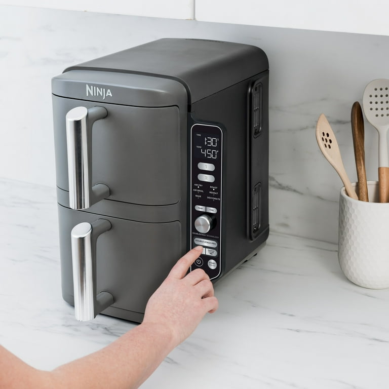 Ninja DoubleStack XL 10 QT 2-Basket Air Fryer, Cook 4 Foods