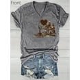thumbnail image 2 of I Got A Heart Like A Truck T Shirt Women Country Music Shirts Funny Summer Short Sleeve Graphic Western Sunset Cowgirl Tee Tops, 2 of 4