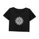 thumbnail image 3 of Camiseta corta informal para mujer, camiseta recortada transpirable a la moda de verano para mochilero XL, 3 of 7