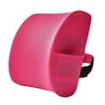 thumbnail image 2 of Milaget Back Support Cushion Breathable Lightweight Memory Foam for Sofa Home Gift Rose Red, 2 of 9