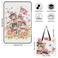 thumbnail image 2 of Patriotic Kittens Celebrate Freedom Flowers Picnic Blanket Waterproof Outdoor Beach Blanket Hand-held Pad Suitable for Travel, Camping, Beach, Family Gatherings, 2 of 8