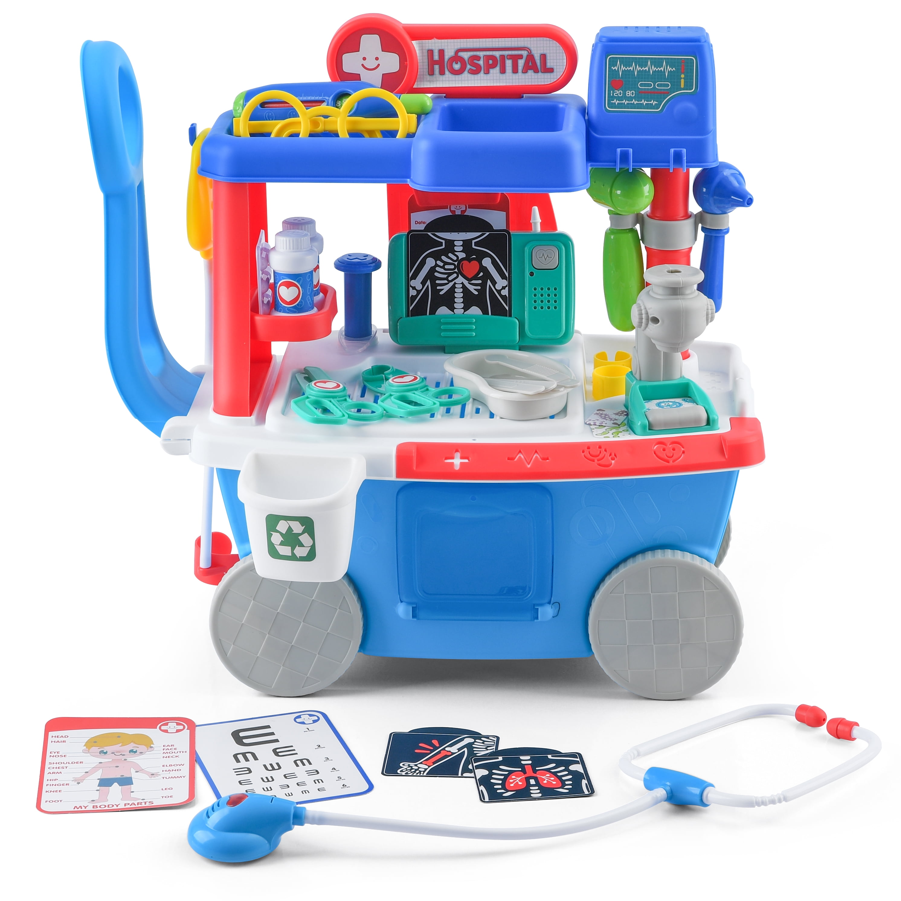 Kid Connection Doctor Cart, 34 Pieces, Toddler Toys