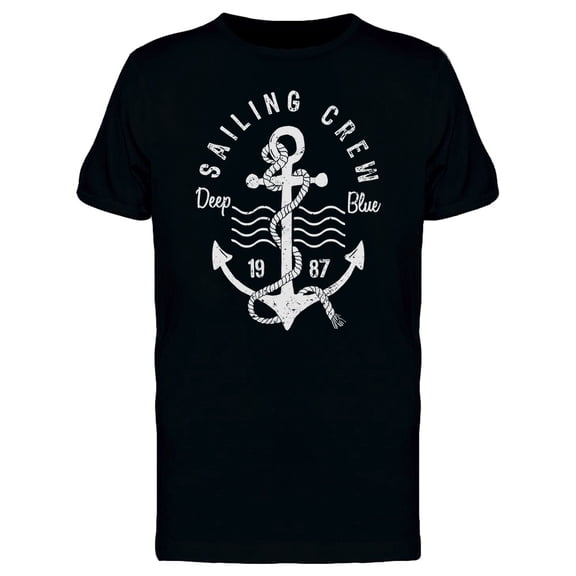 Sailing Crew Anchor T-Shirt Men -Image by Shutterstock, Male 3X-Large