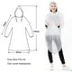 thumbnail image 5 of Ponchos De Lluvia Desechables Capa Impermeable Portátil Hombres Mujeres, Blanco, 10 Piezas, 5 of 5