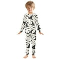 thumbnail image 3 of joogoo Bats and Stars 2 Piece Long Sleeve Tee and Pants Cotton Pajama Set 6Y, 3 of 7