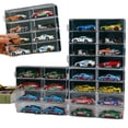 thumbnail image 2 of Caja de almacenamiento de Hot Wheels, modelo de coche de aleación 1:64, juguetes para niños, tomo, tarjeta, estante de colección transparente, 2 of 5