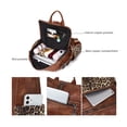 thumbnail image 5 of OPAGE Mochila de cuero para mujer, bolso de hombro con borlas a la moda, bolsos de viaje grandes de diseñador, 5 of 5