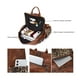thumbnail image 5 of OPAGE Mochila de cuero para mujer, bolso de hombro con borlas a la moda, bolsos de viaje grandes de diseñador, 5 of 5