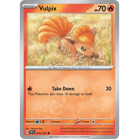 Pokemon Surging Sparks Common Vulpix #16