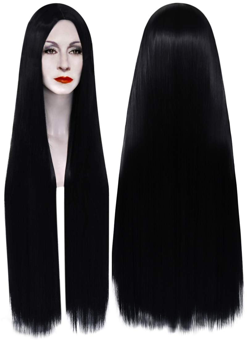 black wig straight hair