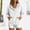 White, variant on Gamivast Women's Pullover Hoodie Henley Button Neck Hooded Sweatshirt Waffle Knit Long Sleeve Tops with Kangaroo Pocket Casual Lounge Fall Clothing Daily Wear White L